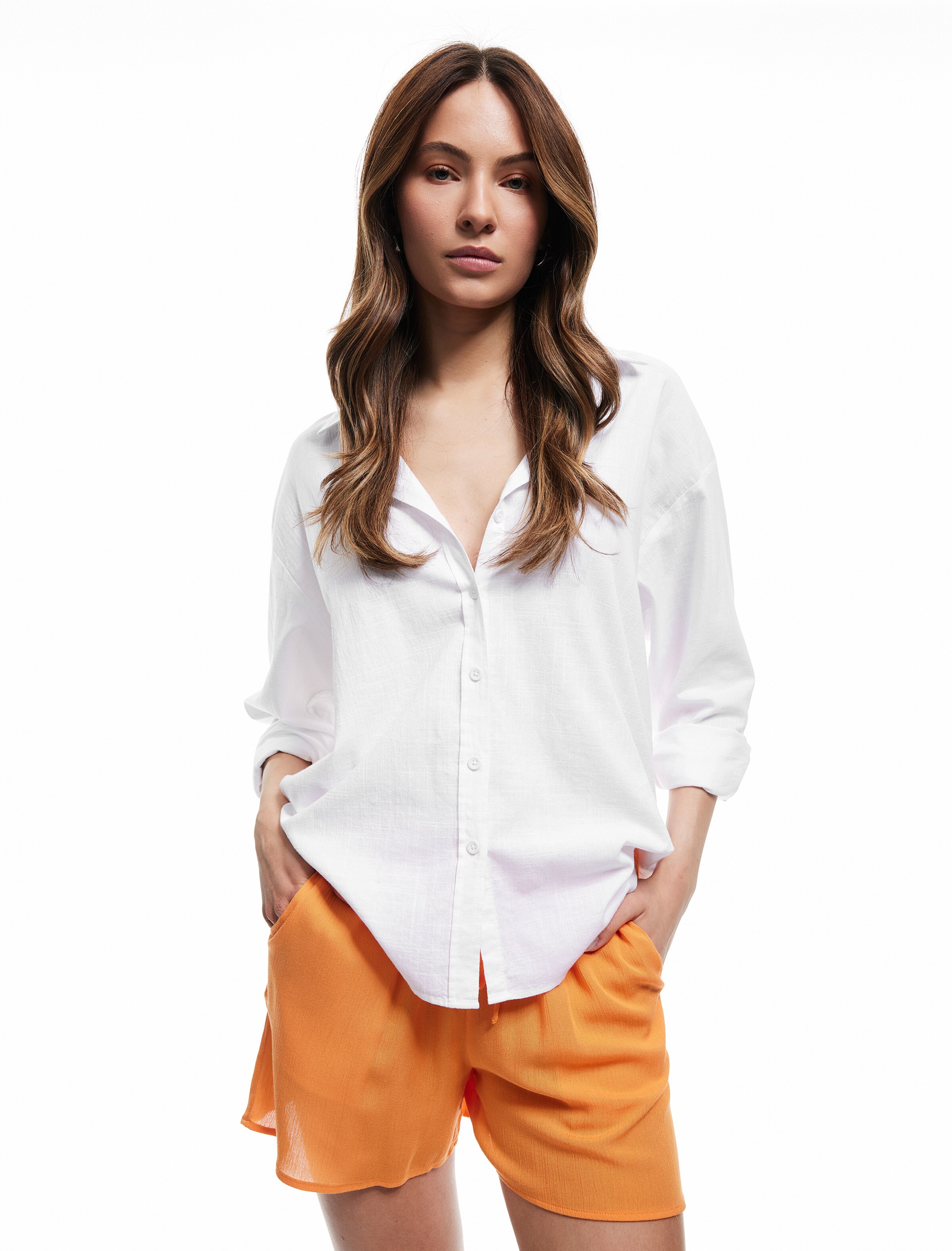 Koton Loose fit Trousers in Orange