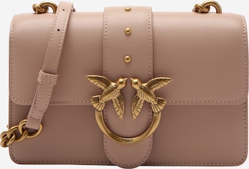 PINKO - Mala de ombro 'Love Bag' em rosa: frente