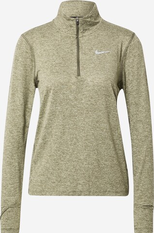 NIKE Funktionsbluse 'Element' i grøn: forside