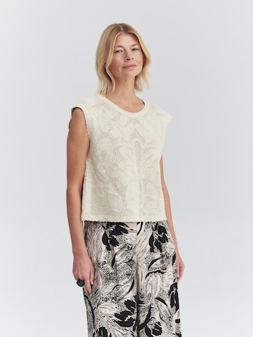 Pull-over 'Mista' TATUUM en beige : devant