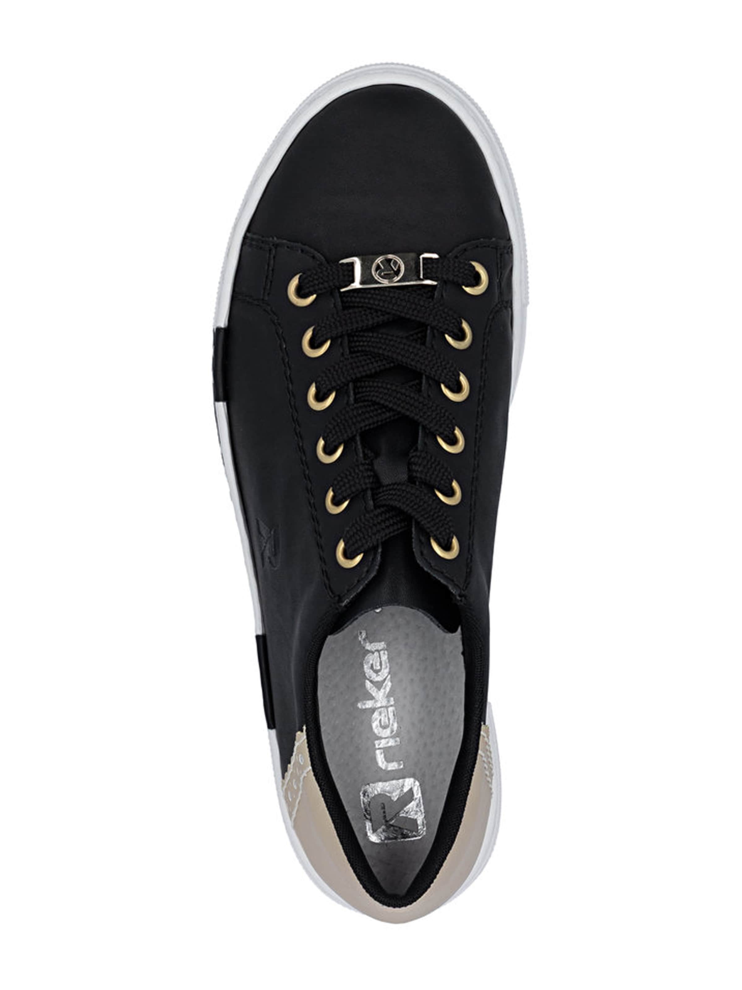 melns Rieker Sporta apavi ar šņorēm