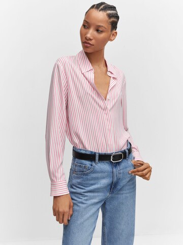 MANGO Bluse in Pink: Vorderseite
