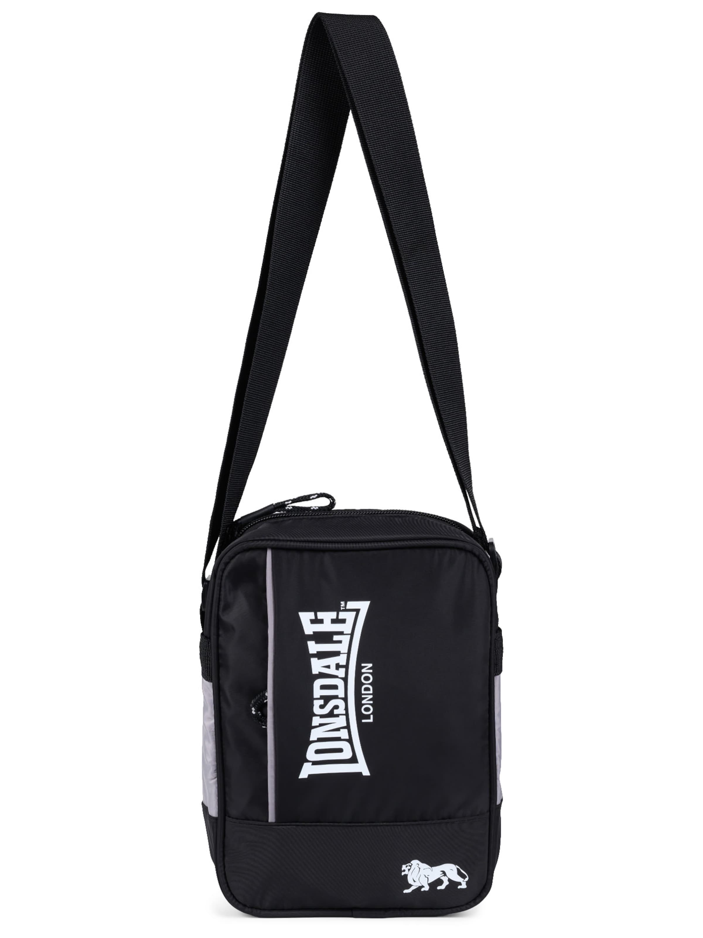 LONSDALE - Bolso de hombro en negro: frente