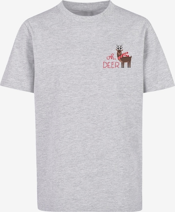 F4NT4STIC Shirt 'Christmas ' in Grey: front