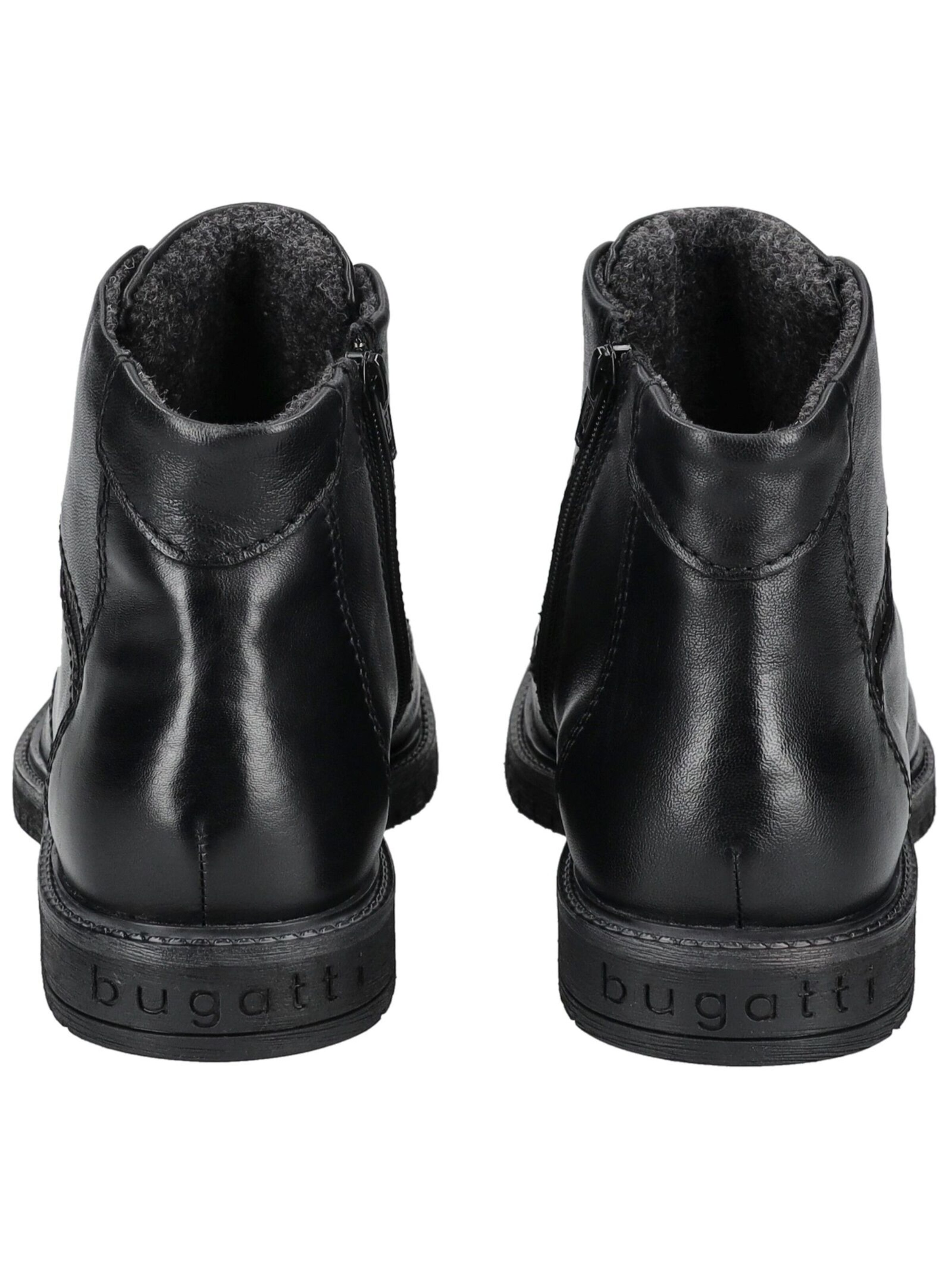 Boots stringati di bugatti in nero