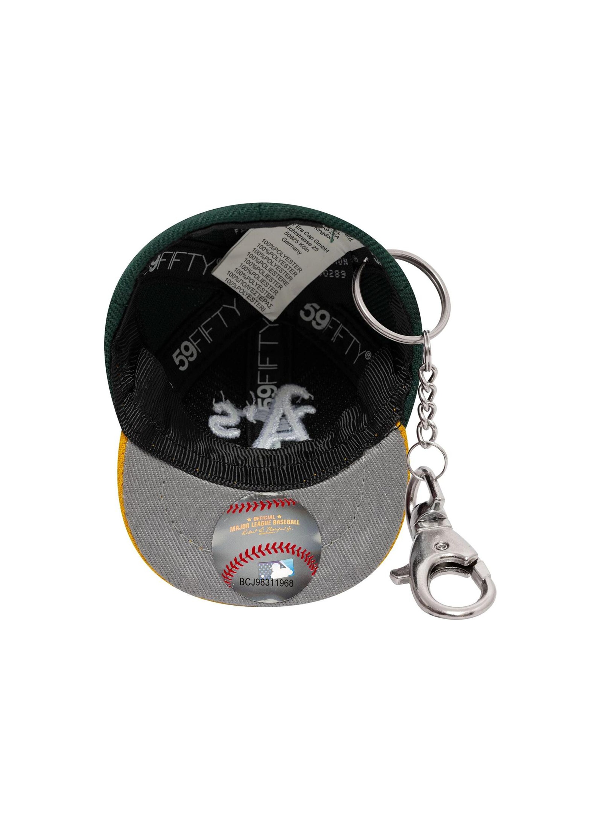NEW ERA Key Ring 'Mini Cap' in Green
