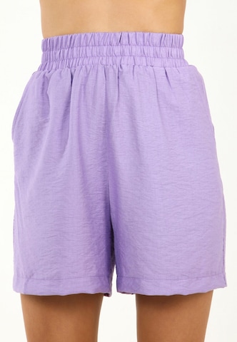 Regular Pantalon Awesome Apparel en violet : devant