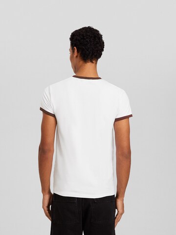 T-Shirt Bershka en blanc