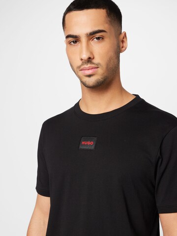 HUGO Shirt 'Diragolino212' in Black