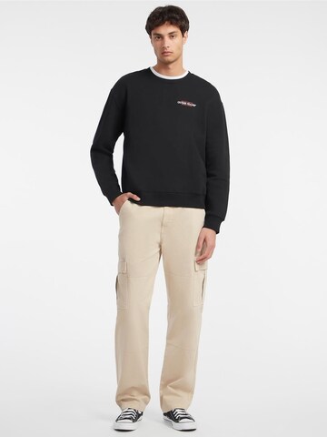 GUESS JEANS Sweatshirt in Schwarz