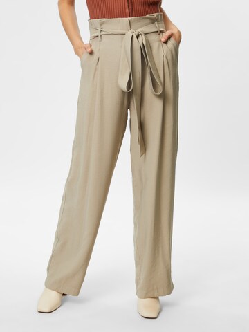 ABOUT YOU Wide leg Broek 'Marlena' in Beige: voorkant