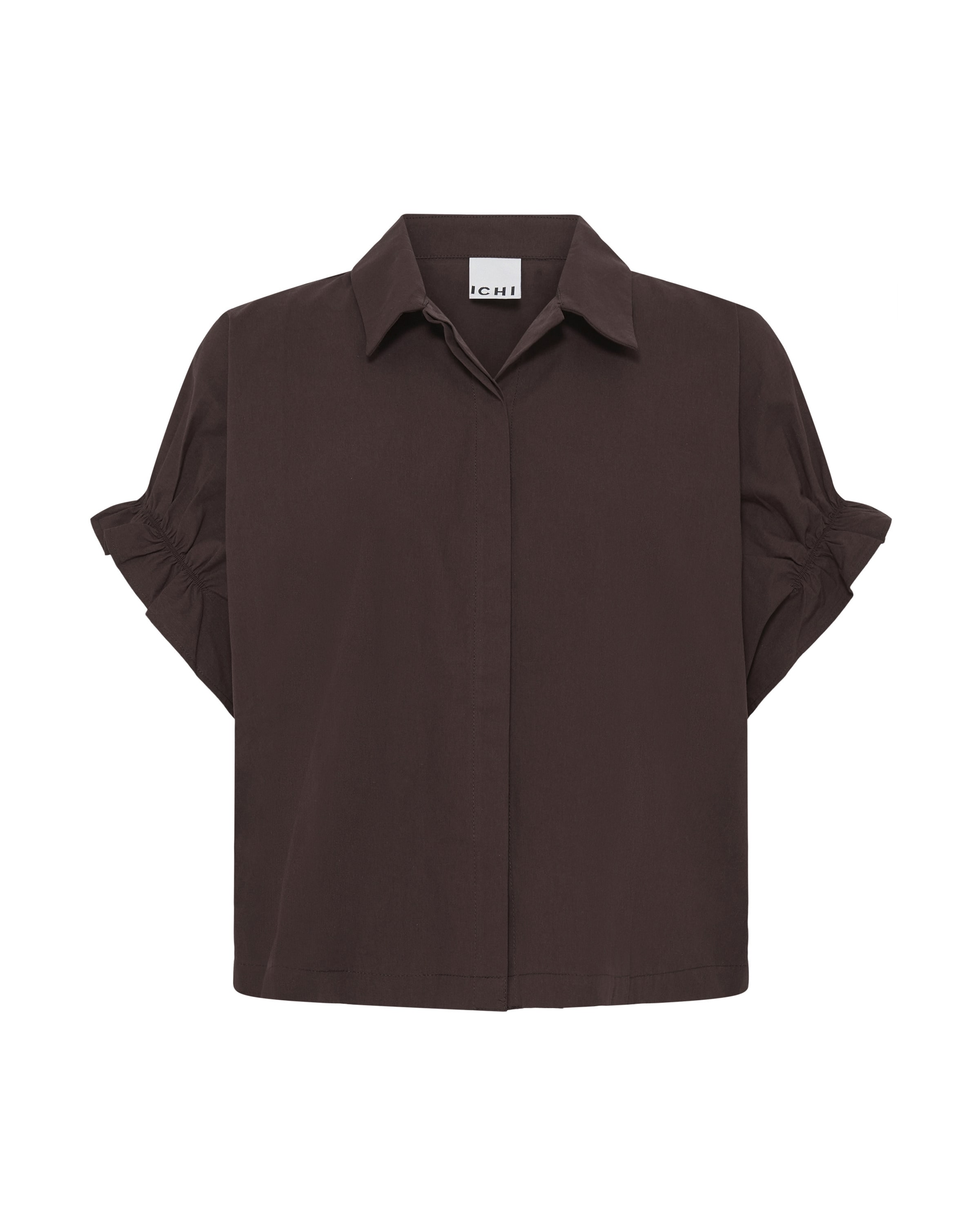Chemisier 'SAMI' ICHI en marron : devant