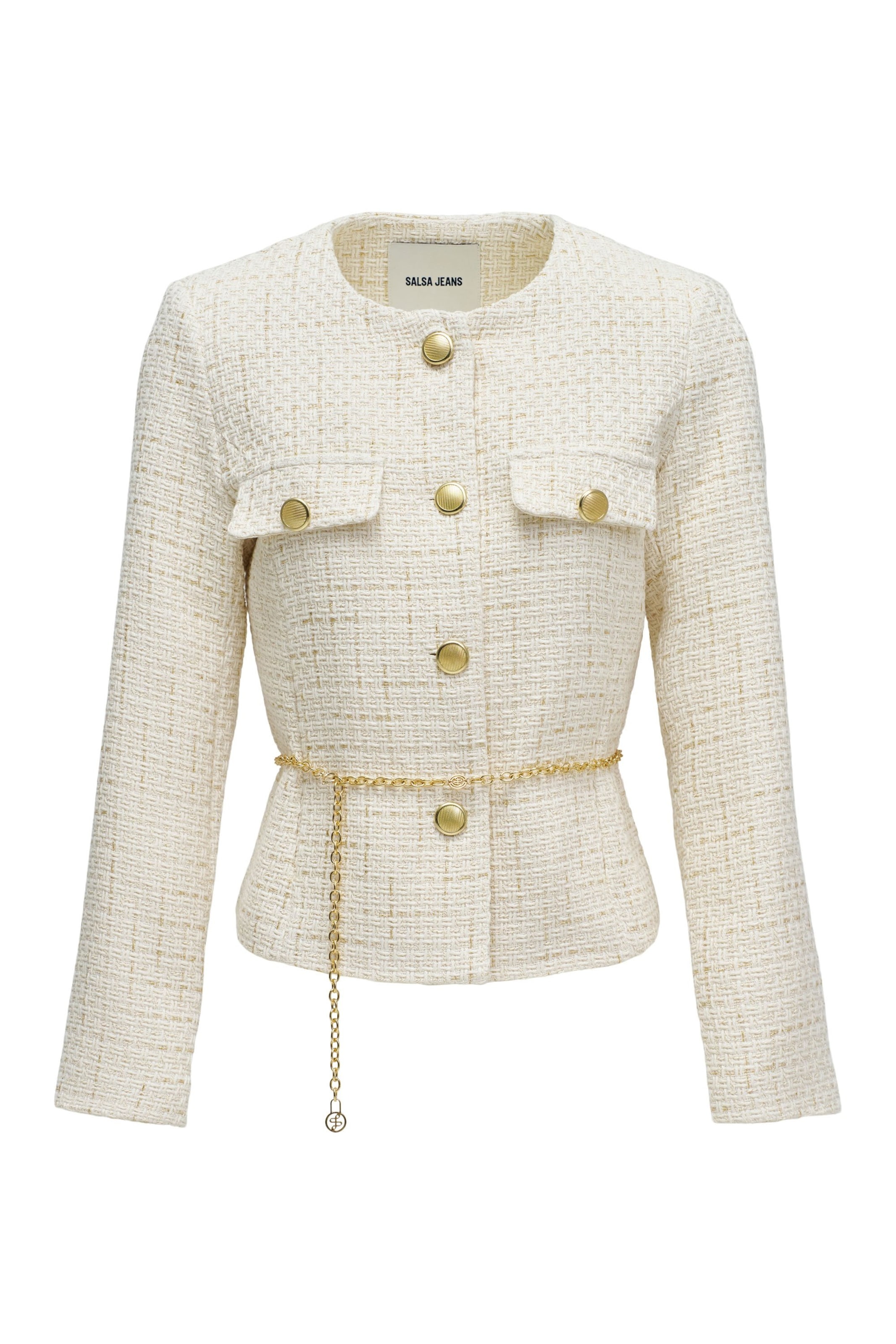 Salsa Jeans Wintermantel in M in de kleur Beige, Productweergave