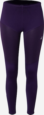 ASICS Skinny Sportovní kalhoty – fialová: přední strana