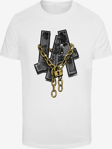 Mister Tee Shirt 'LA Chains' in White: front