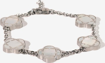 Braccialetto 'Perlmutt Clover' di Eternal in argento: frontale