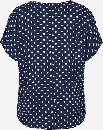 Zizzi Bluse 'VANNI' in Blau