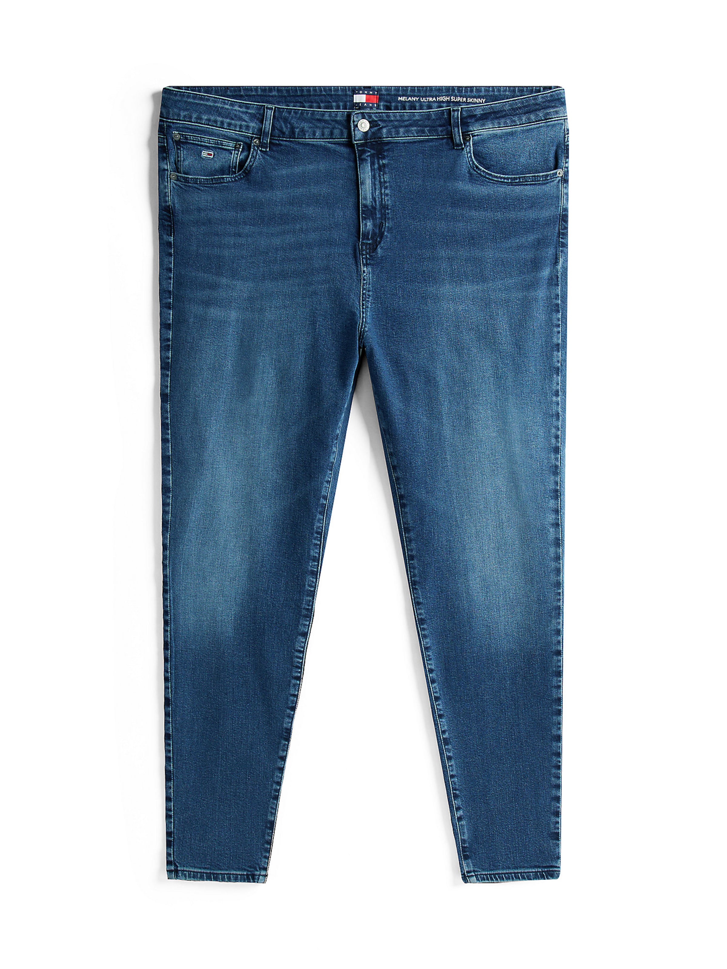 Tommy Jeans Curve Skinny Jeans in Blue: front
