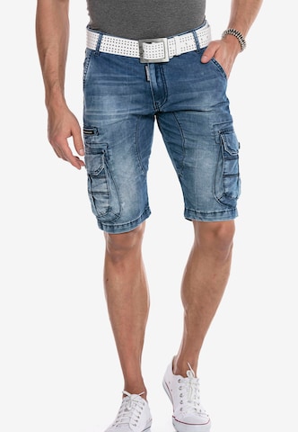 CIPO & BAXX Regular Jeans-Shorts in Blau: predná strana