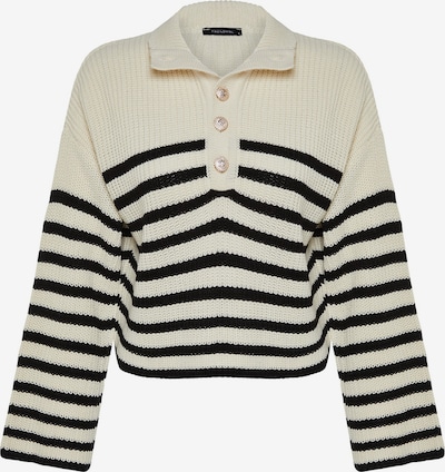 Trendyol Pulover u ecru/prljavo bijela / crna, Pregled proizvoda