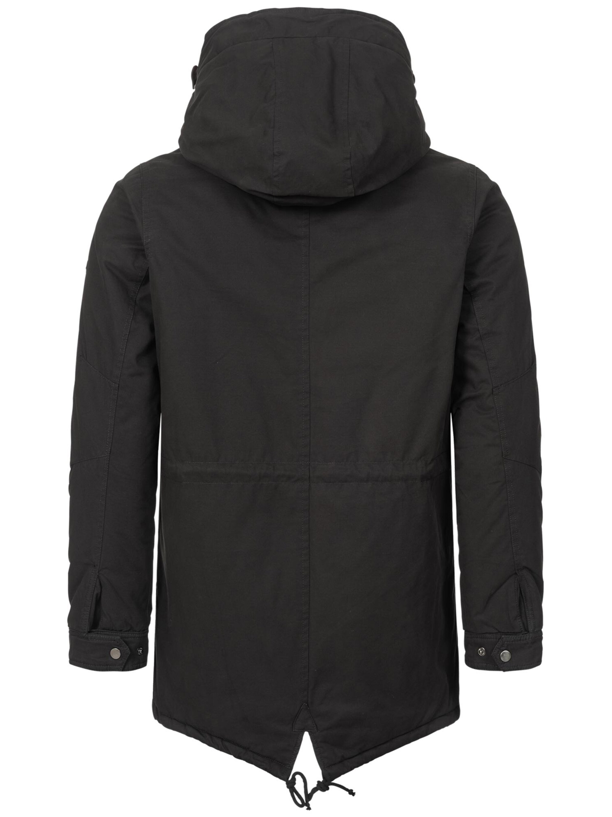 Alessandro Salvarini Parka in Schwarz