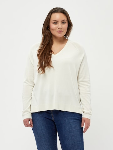 Pullover 'Tana' di Peppercorn in bianco: frontale