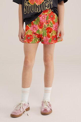 mišri WE Fashion Laisvas Kelnės: priekis