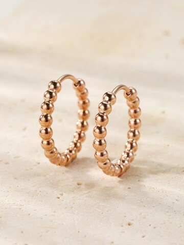 Hey Happiness Oorbellen 'Large Beaded Hoop' in Goud