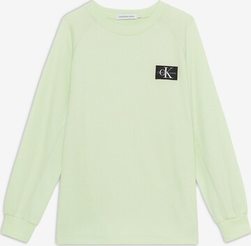 T-Shirt Calvin Klein Jeans en vert : devant