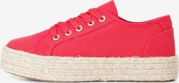 Chaussure à lacets CAFè NOIR en rose : devant