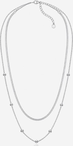 Pure Schmuck Necklace 'Duo' in Silver: front