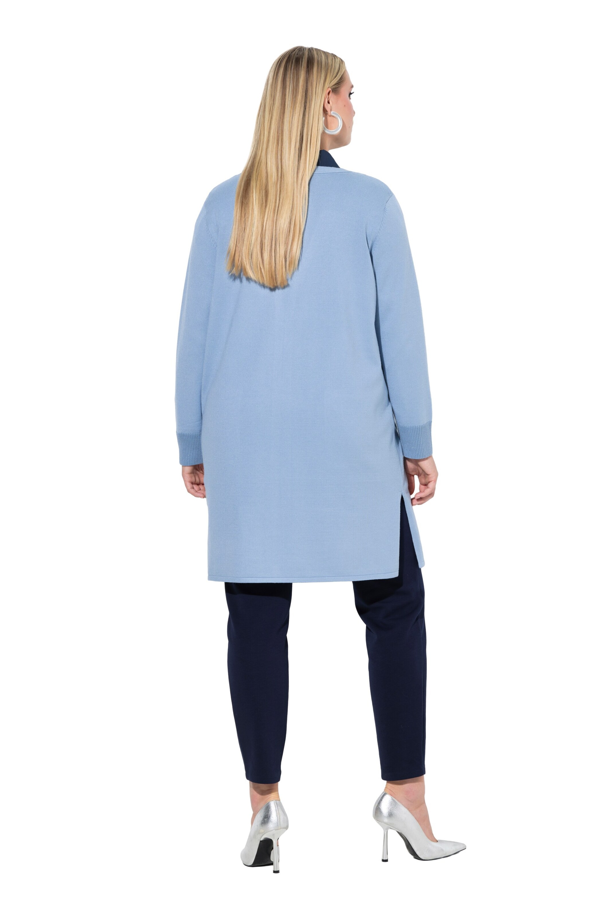 Ulla Popken Strickjacke in Blau