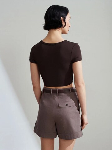 T-shirt Dilvin en marron