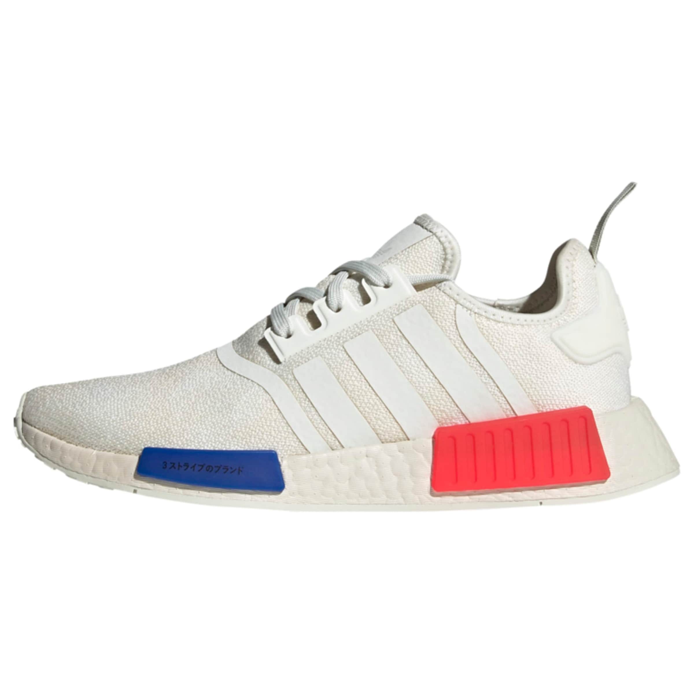 ADIDAS ORIGINALS Sneaker 'NMD R1' in blau / rot / wollweiß, Produktansicht