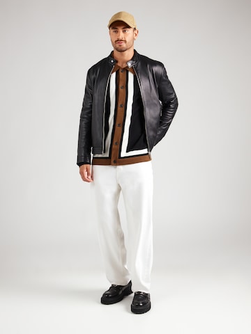 HUGO Knit cardigan 'Splon' in Black
