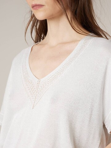 Pull-over 'Marlyn' Deeluxe en blanc