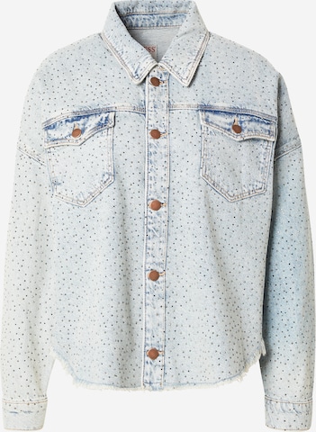 GUESSPrijelazna jakna - plava boja: prednji dio