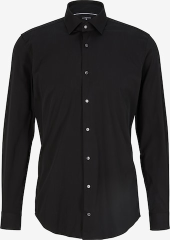 STRELLSON Slim fit Button Up Shirt ' Santos ' in Black: front