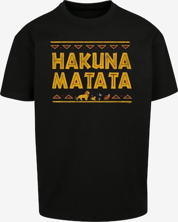 T-Shirt 'König der Löwen Film Hakuna Matata' F4NT4STIC en noir : devant