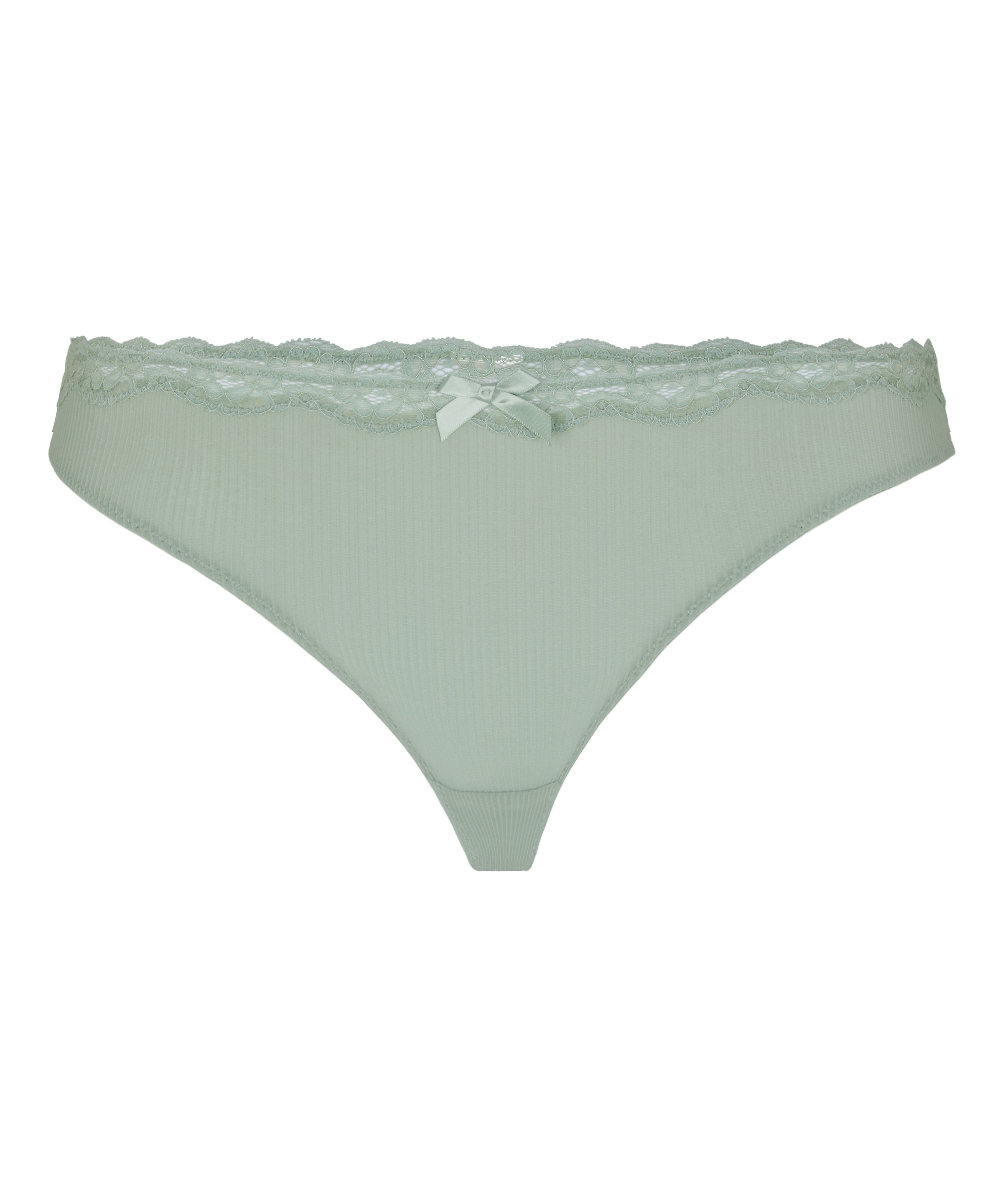 Hunkemöller String 'Lola' in Grün: Vorderseite