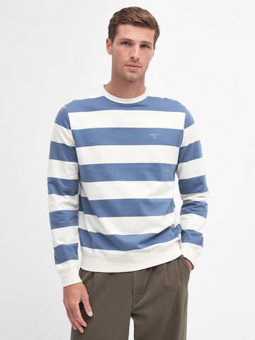 Barbour Sweatshirt 'Shorwell' in Blauw: voorkant