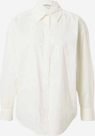 Monki Blouse in Wit: voorkant