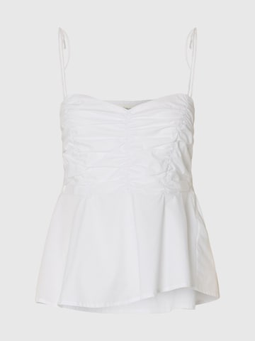 SELECTED Top in Weiß