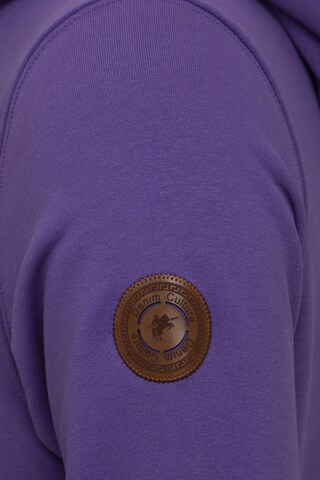 DENIM CULTURE Bluzka sportowa 'Sebastian' w kolorze fioletowy
