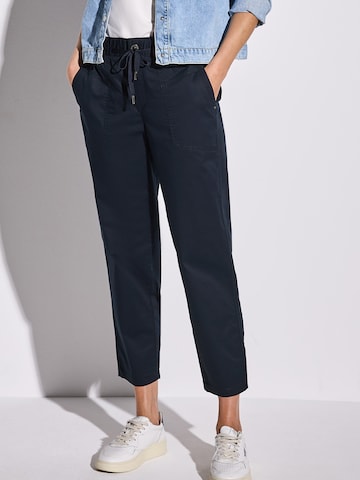 STREET ONE Regular Trousers 'Bonny' in Blue: front