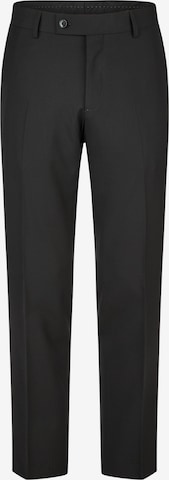 HECHTER PARIS Regular Trousers with creases 'NOS MF' in Black: front