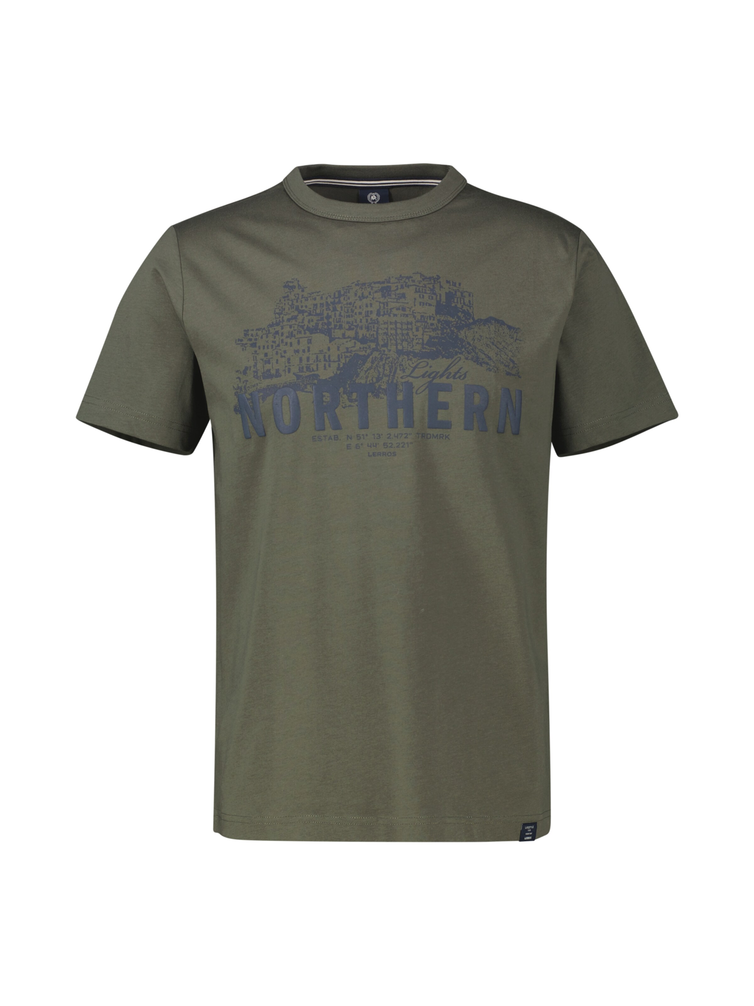 LERROS Shirt in Groen: voorkant