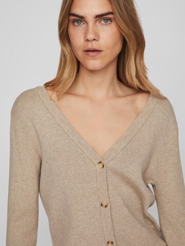 VILA Knit Cardigan 'Comfy' in Beige