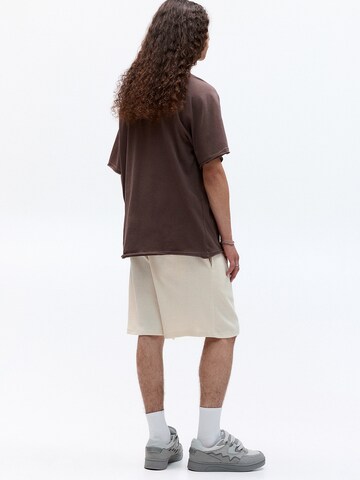 Pull&Bear Loosefit Bukser i hvid