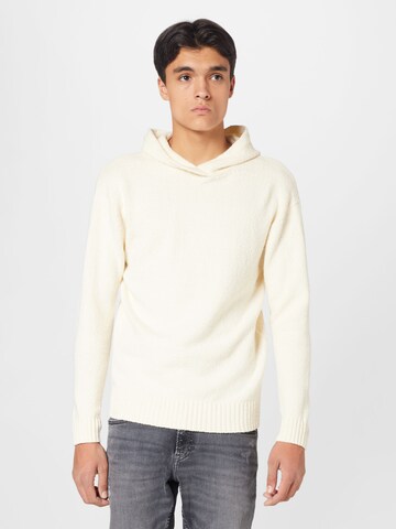 DRYKORN Sweatshirt 'FINDUS' i beige: framsida